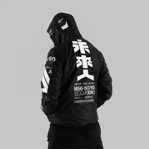 Black city ninja trendy men's hooded sweatshirt HF0118-02-01 Black city ninja trendy men's hooded sweatshirt HF0118-02-01