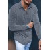 Vertical Pattern Slim-fit Lapel Long-sleeved Shirt